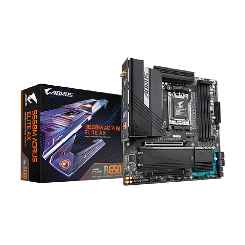 Placa Madre Aorus B650M Elite AX, AM5, DDR5, mATX Dual Chanel