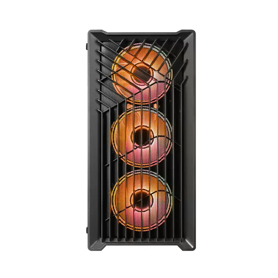 Gabinete Kronos Wind Vidrio templado, RGB, 3Fan mATX, Negro 3