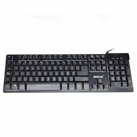 Pack gamer teclado y mouse RGB - Andowl Q-803
