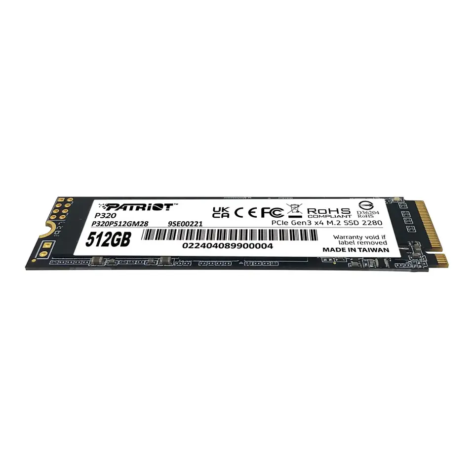 Unidad de Estado Sólido SSD Patriot P320 512GB M.2 PCIE Gen3 3