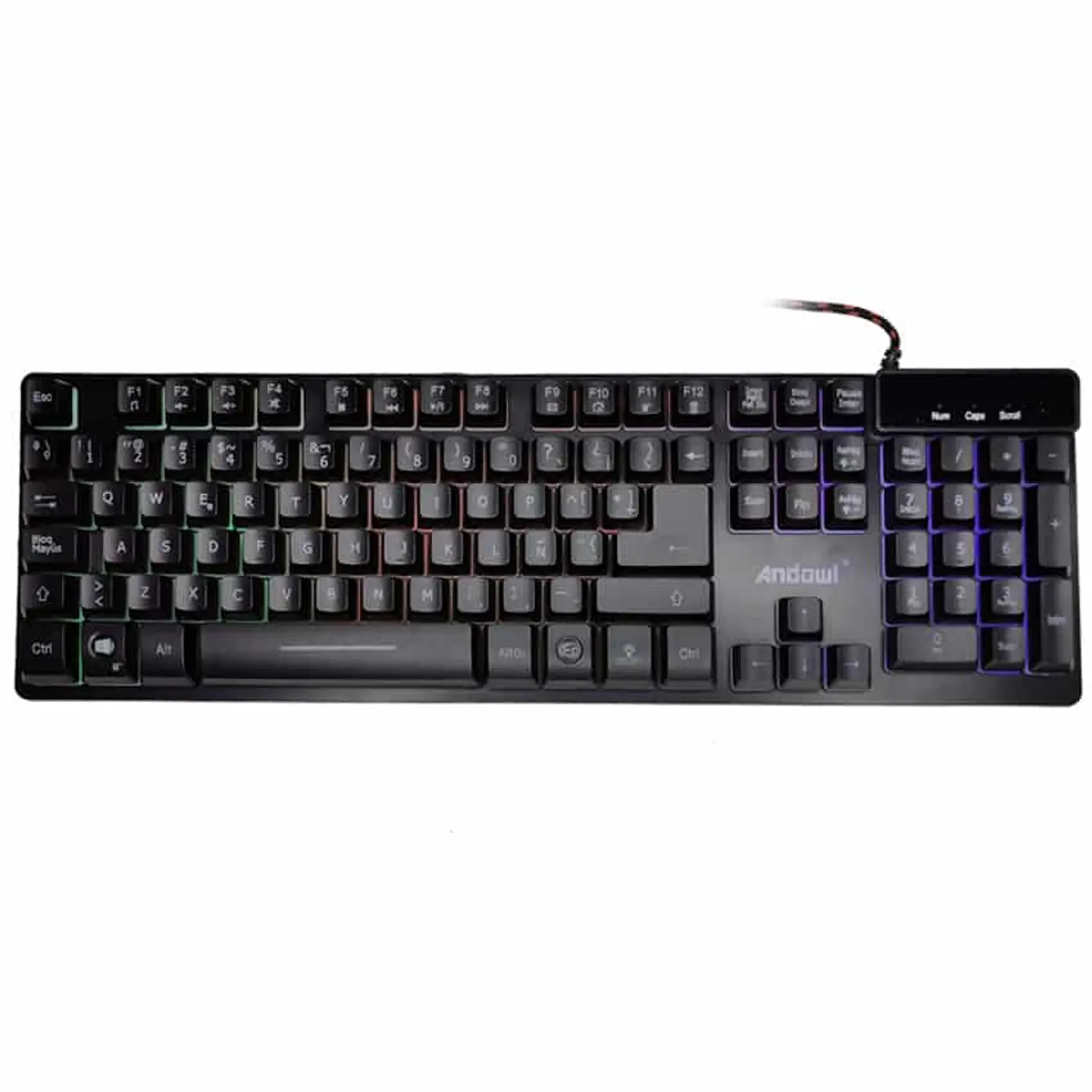 Pack gamer teclado y mouse RGB - Andowl Q-803 3