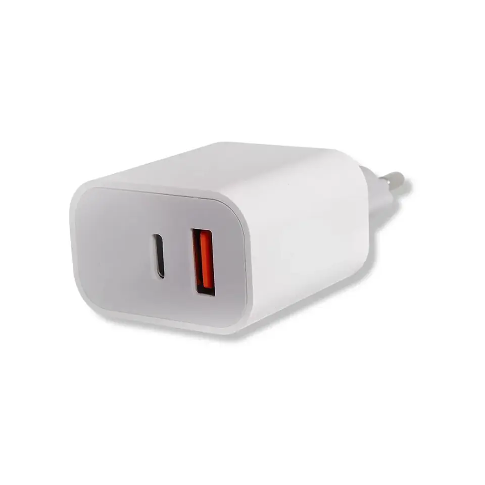 Adaptador Enchufe Cargador Carga Rápida USB + Tipo C, Qualcomm 3.0 - para Android, iOs (iphone y ipad) 1