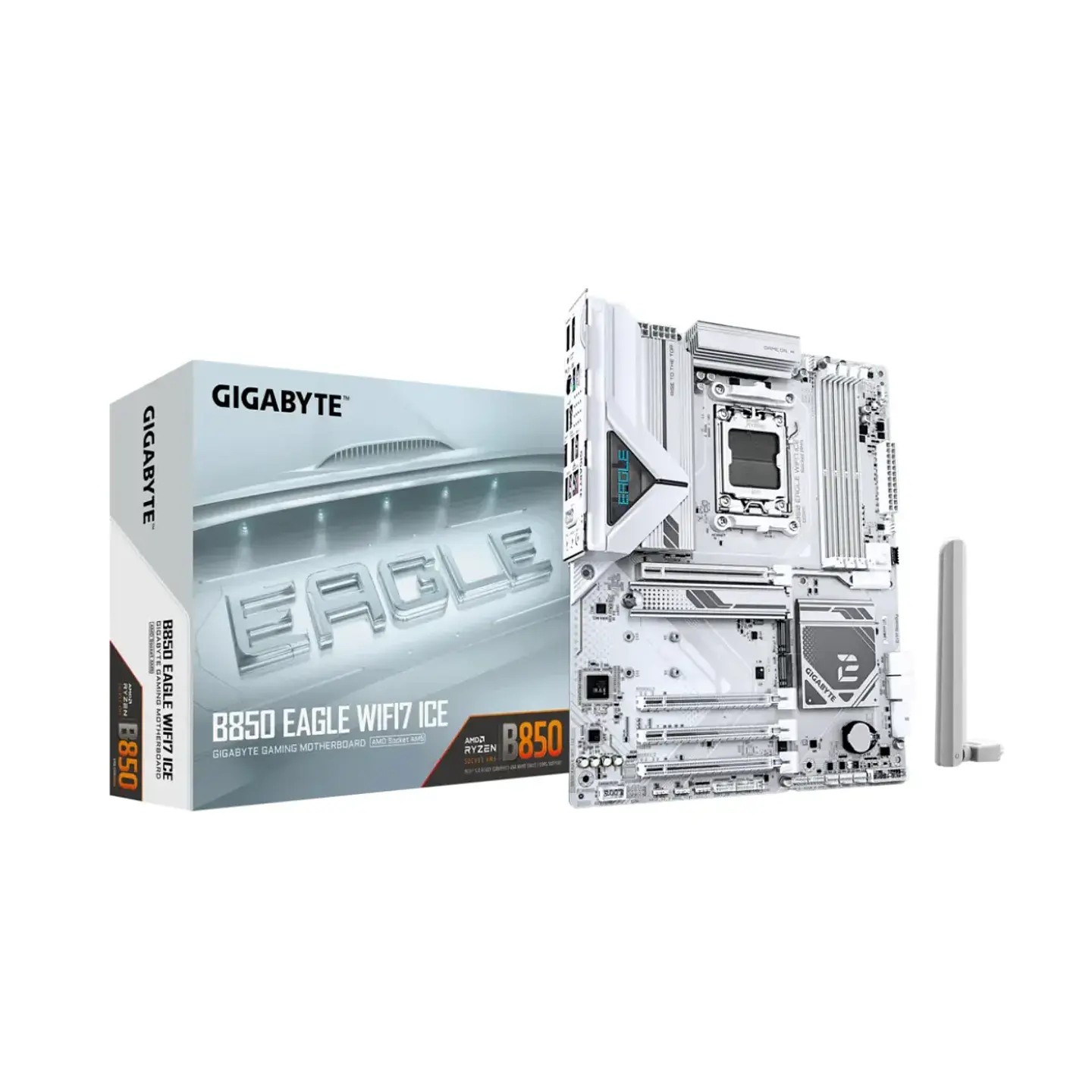 Placa Madre Gigabyte B850 EAGLE WIFI7 ICE AM5 DDR5 ATX 1