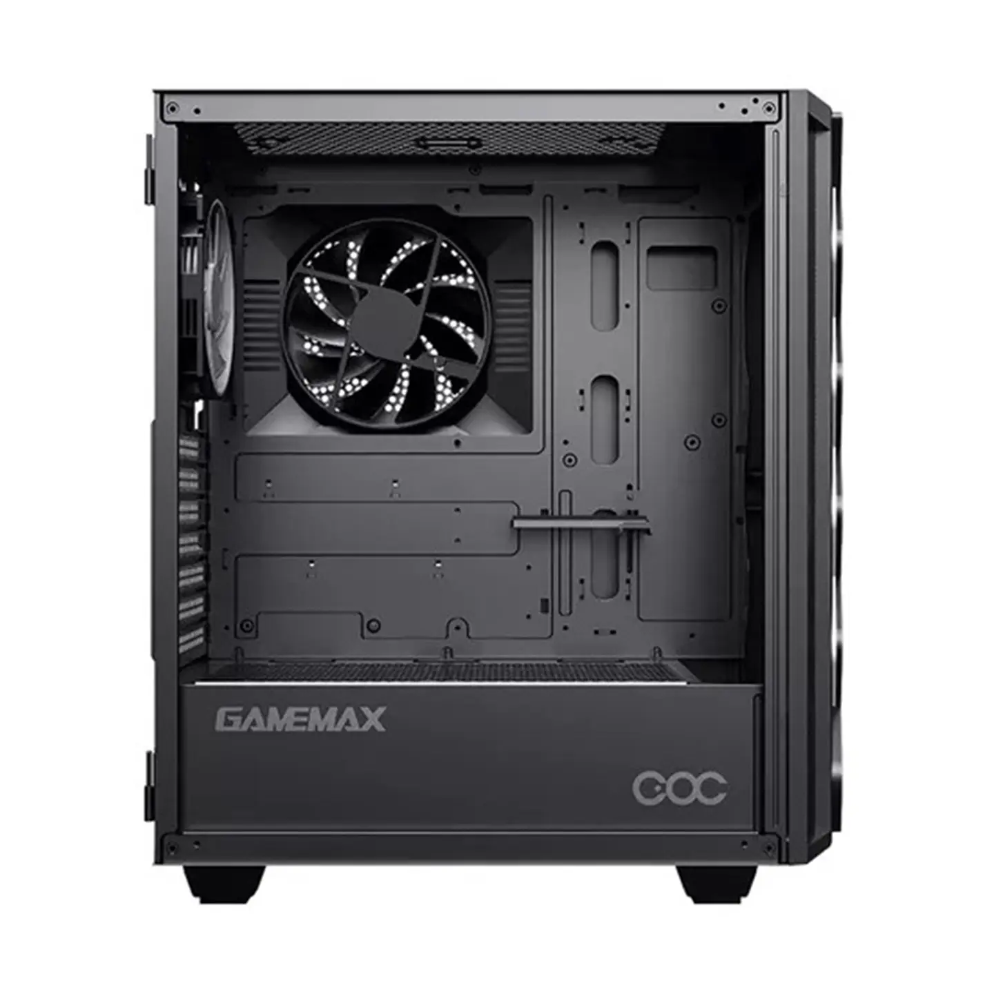 Gabinete Gamemax ATX Black Diamond COC, Vidrio, 2 coolers 5