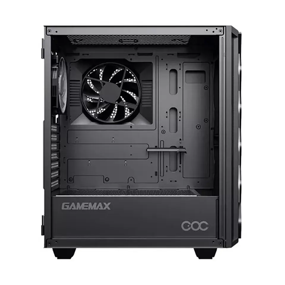 Gabinete Gamemax ATX Black Diamond COC, Vidrio, 2 coolers 5