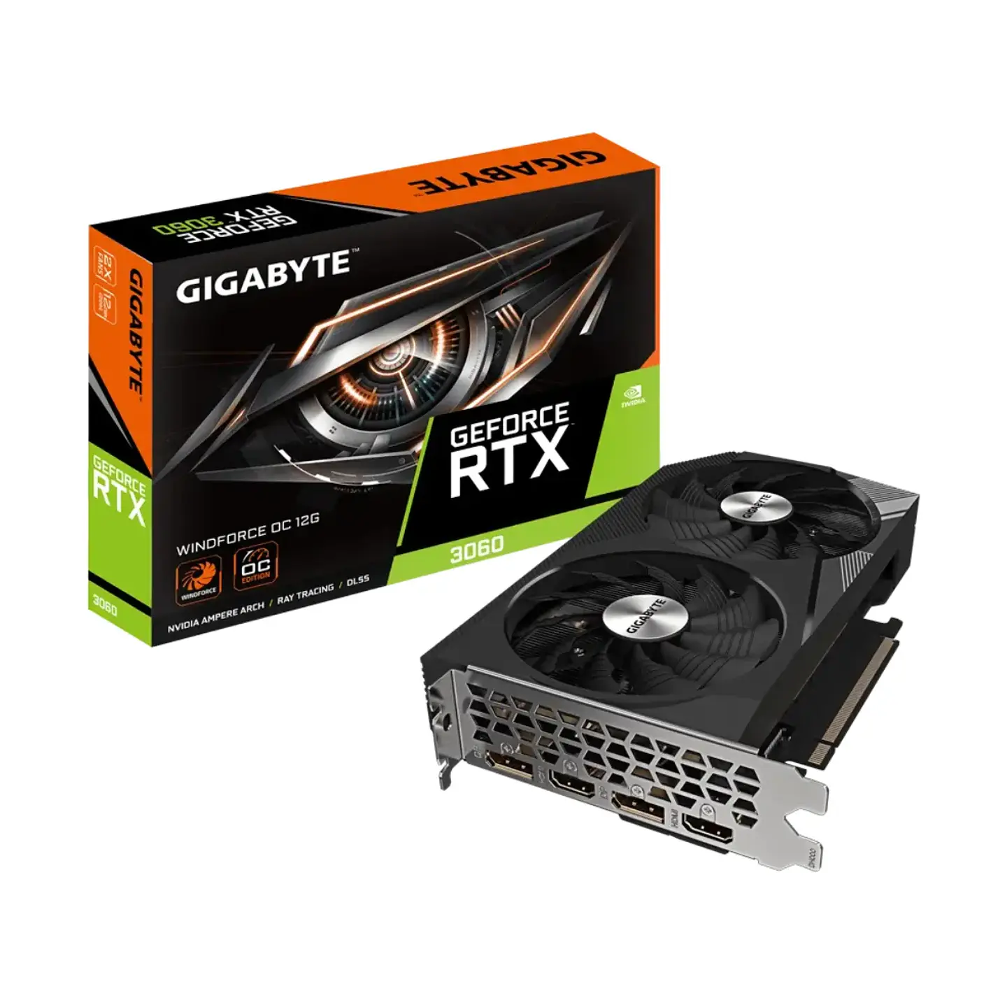 Tarjeta de Video Gigabyte RTX 3060 WINDFORCE OC 12G GDDR6 PciE-4 1
