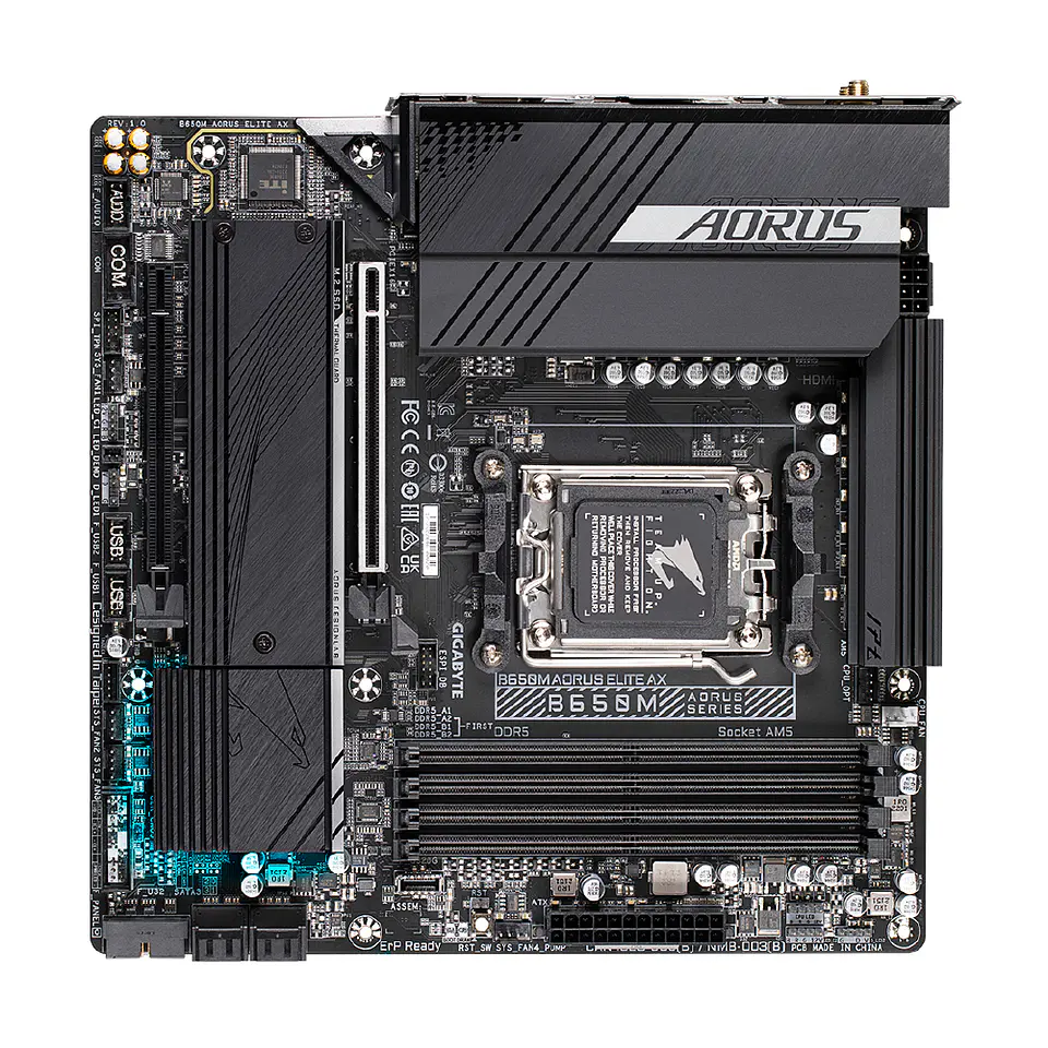 Placa Madre Aorus B650M Elite AX, AM5, DDR5, mATX Dual Chanel 4
