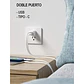 Adaptador Enchufe Cargador Carga Rápida USB + Tipo C, Qualcomm 3.0 - para Android, iOs (iphone y ipad) - thumbnail 3