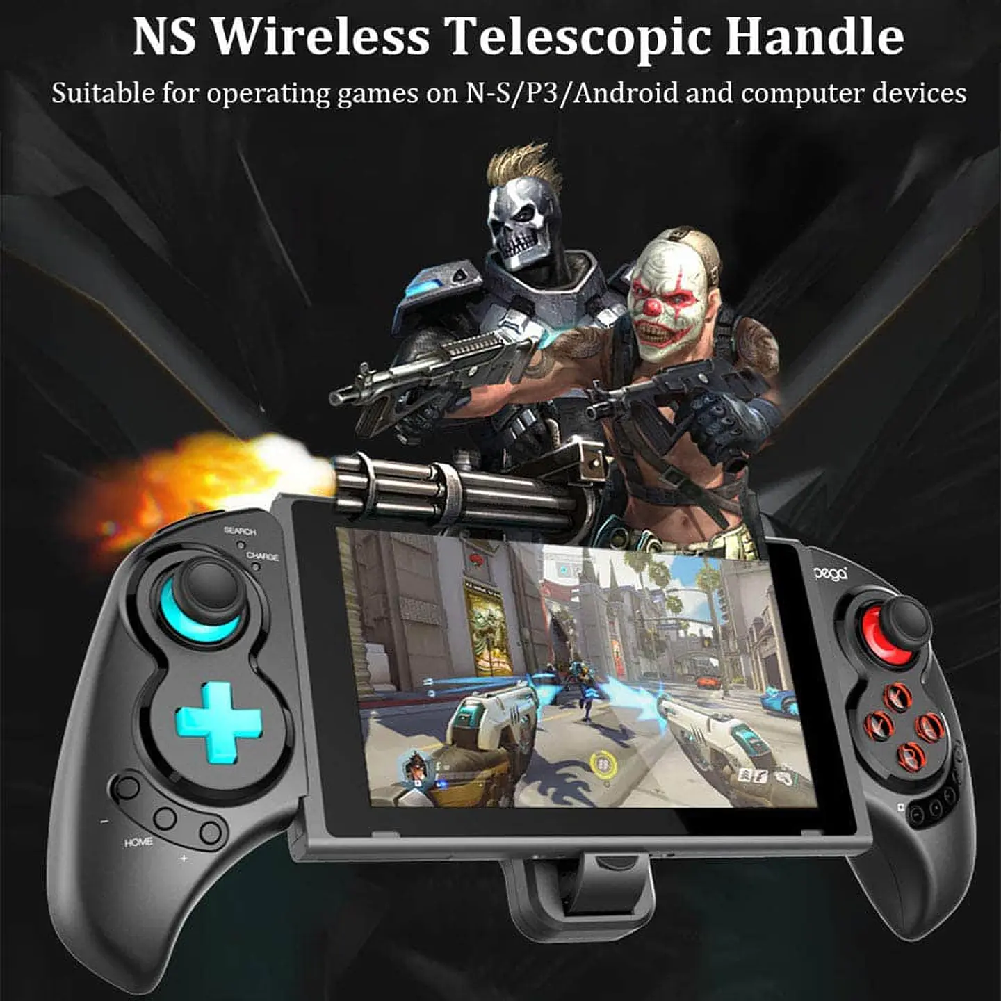 Control Gamepad Ipega SW-029 Inalámbrico para N-Swhitch, Ps3, Celular, Tablets, 4