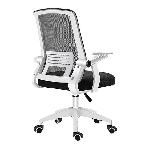 Silla Ejecutiva de Oficina Ergonómica, giratoria, Blanca