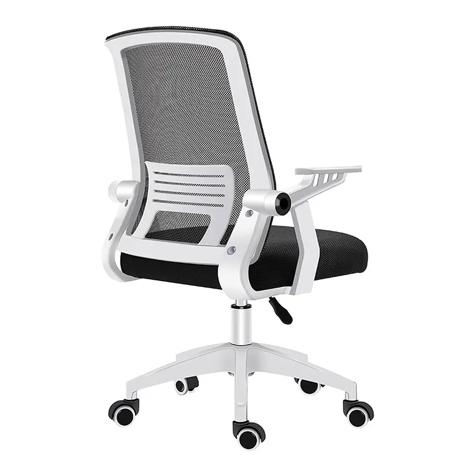 Silla Ejecutiva de Oficina Ergonómica, giratoria, Blanca 1