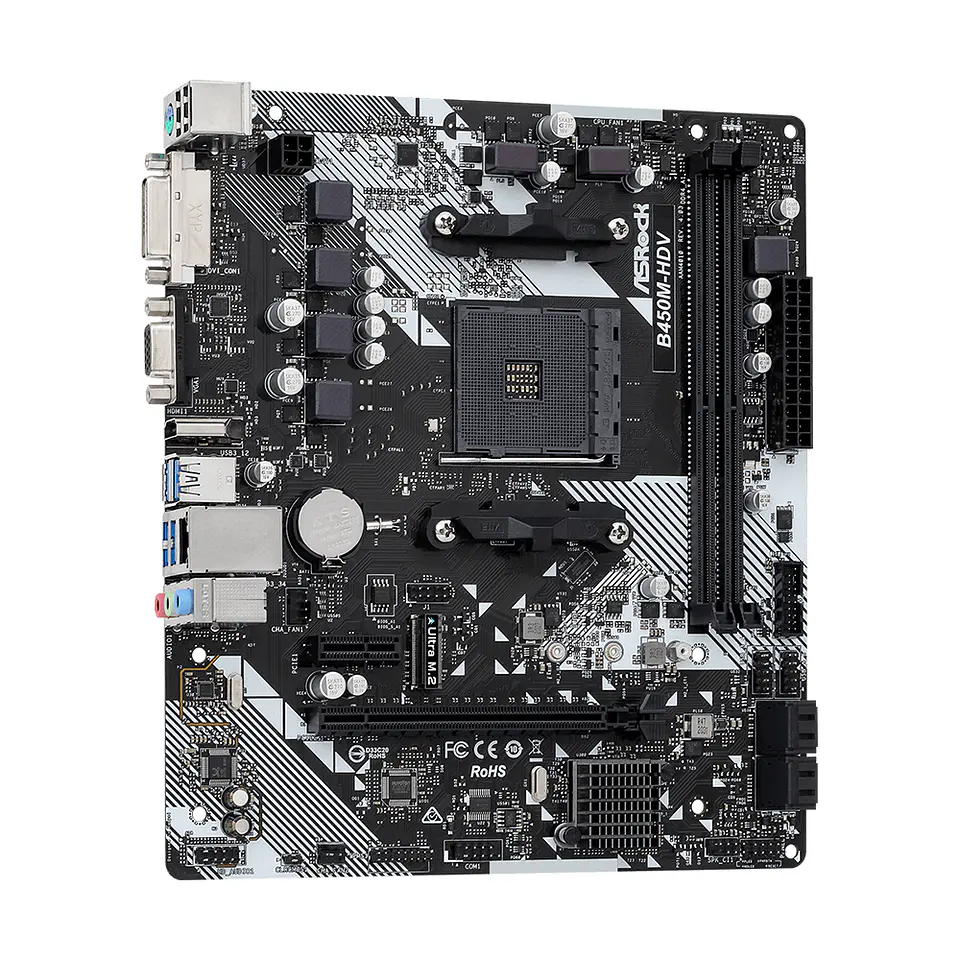 Placa Madre Asrock B450M-HDV R4.0, PCIe 3.0, m.2, Micro-ATX 4