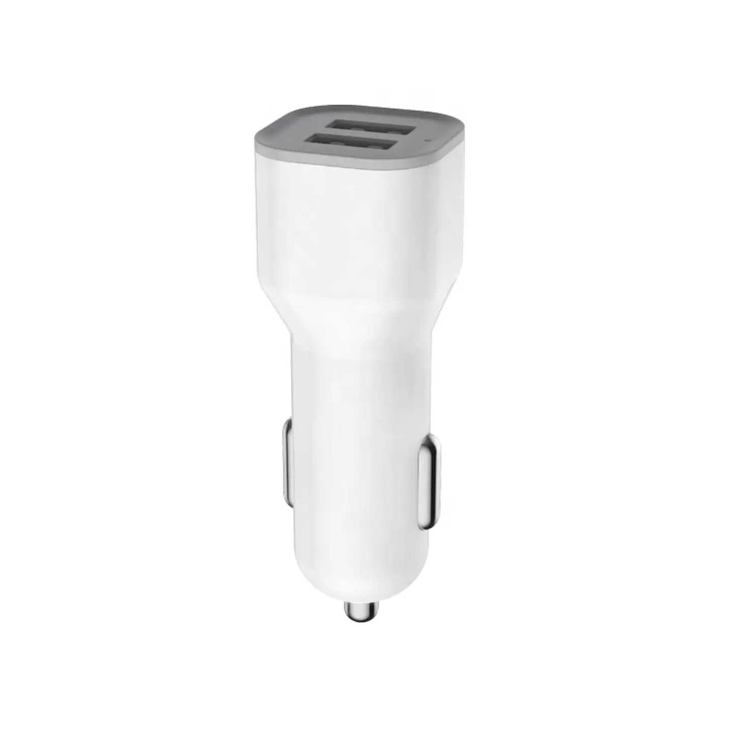 Enchufe Cargador Vidvie para auto, doble entrada USB + Cable Tipo C 2