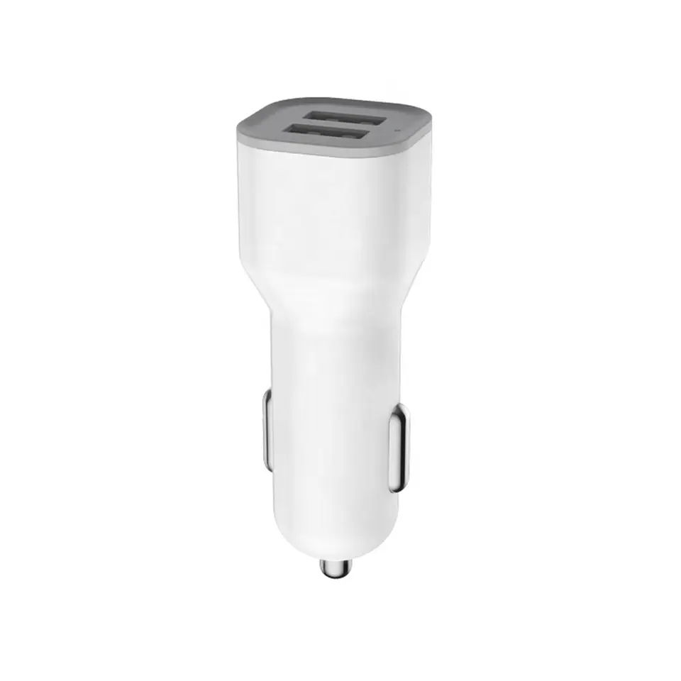 Enchufe Cargador Vidvie para auto, doble entrada USB + Cable Tipo C 2