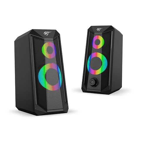 Parlantes Stereo Gamer Gamenote SK202 RGB Jack 3.5mm