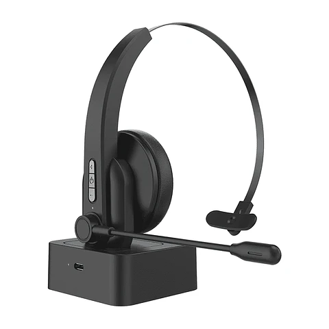 Audífono Mono Auricular AudioPro con micrófono (BT, Recargable)