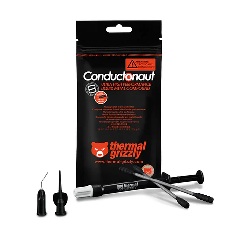 Pasta Térmica Metal líquido Thermal Grizzly Conductonaut 73W/MK, 1g