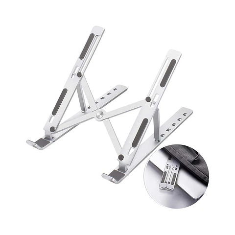 Soporte Plegable de Aluminio para Notebook, Macbook - Aluminio