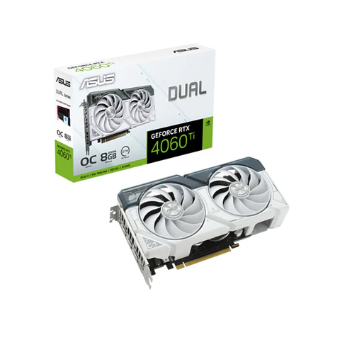 Tarjeta de Video Asus Dual RTX 4060 TI White OC 8GB