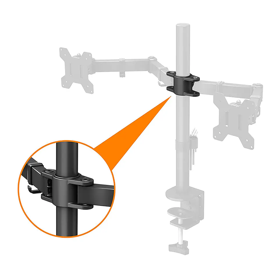 Soporte Doble para Monitor (2 Brazos, hasta 8 Kg, 13“ a 27“) 2