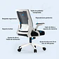 Silla Ejecutiva de Oficina Ergonómica, giratoria, Blanca - thumbnail 4