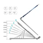 Soporte Plegable de Aluminio para Notebook, Macbook - Aluminio - thumbnail 2