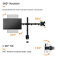 Soporte Doble para Monitor (2 Brazos, hasta 8 Kg, 13“ a 27“) - thumbnail 4