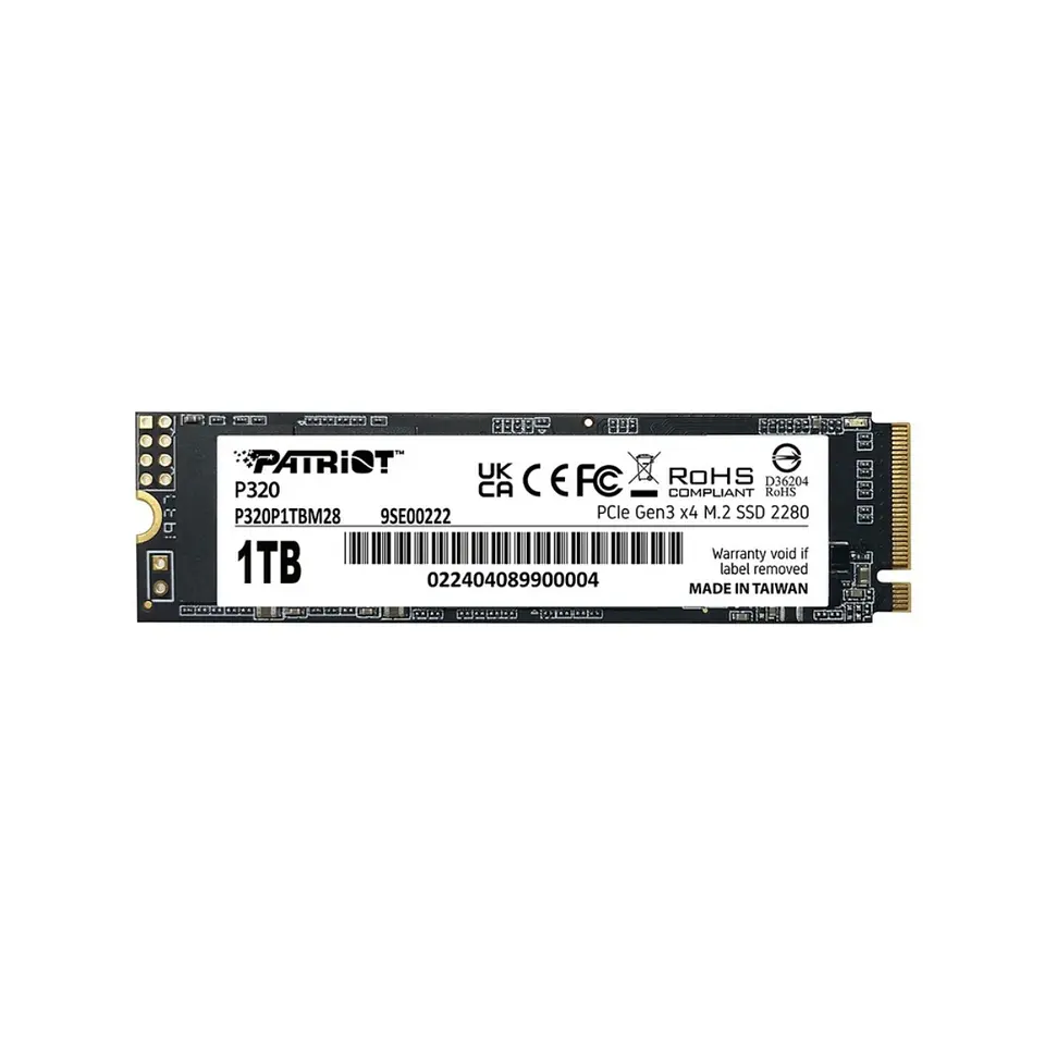 Unidad de Estado Sólido SSD Patriot P320 1TB M.2 PCIE Gen3 1