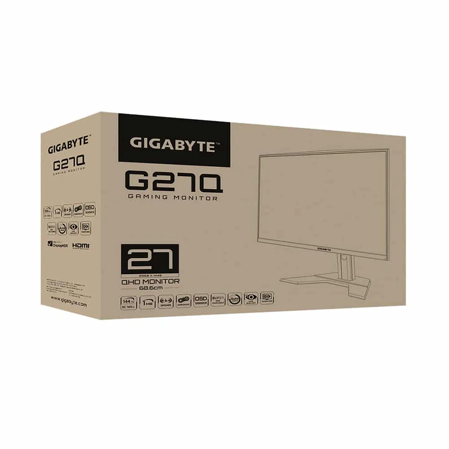 Monitor Gamer Gigabyte G27Q - 27