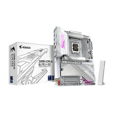 Placa Madre Z890 Aorus Elite X Ice, LGA 1851, ATX DDR5 Wifi7