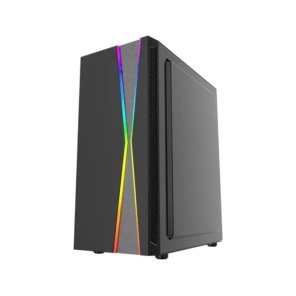Gabinete Game Pro N22B RGB Programable ATX, incluye 3 ventiladores 1