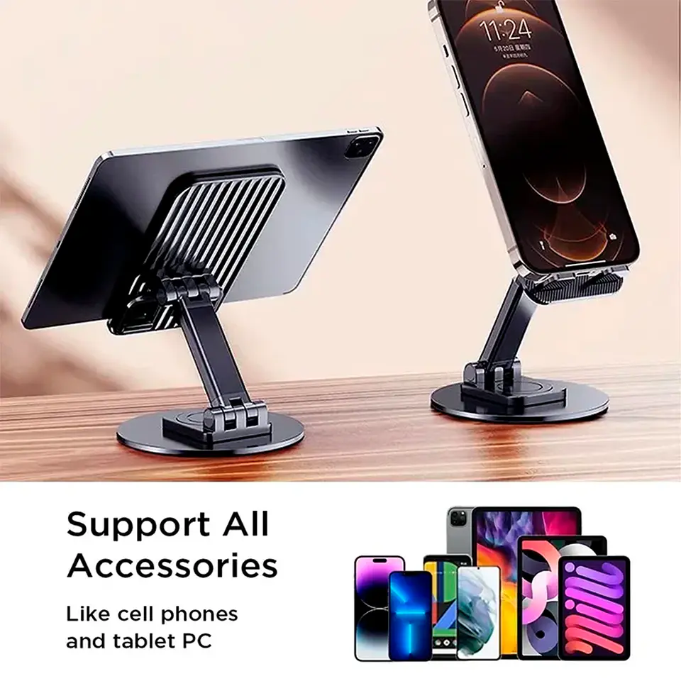 Soporte Base Plegable Gira 360 Para Celular y Tablet, Vanto 4