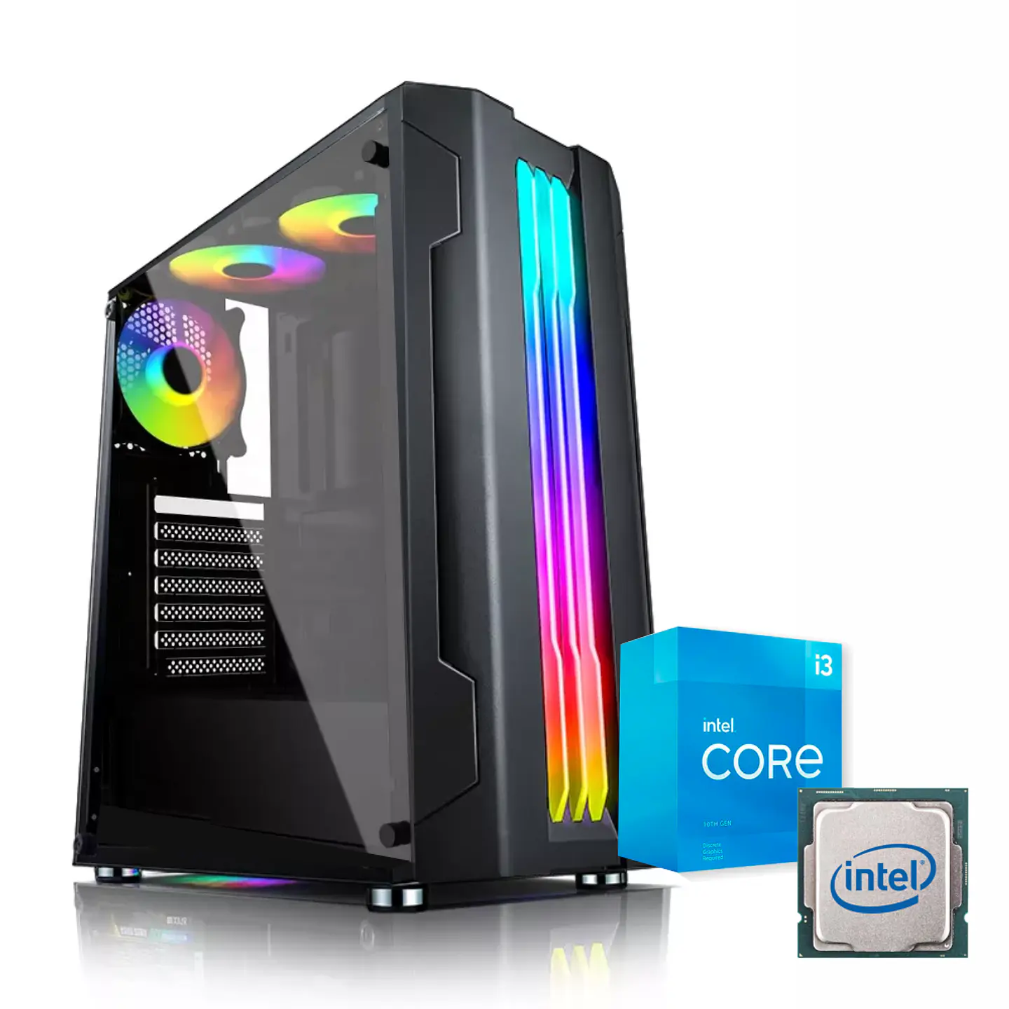 Pc Gamer Arrax Gamer i3 2.0: Intel Core i3-10105, UHD 630 graphics, SSD 240 GB, RAM 16 GB, Wifi 1