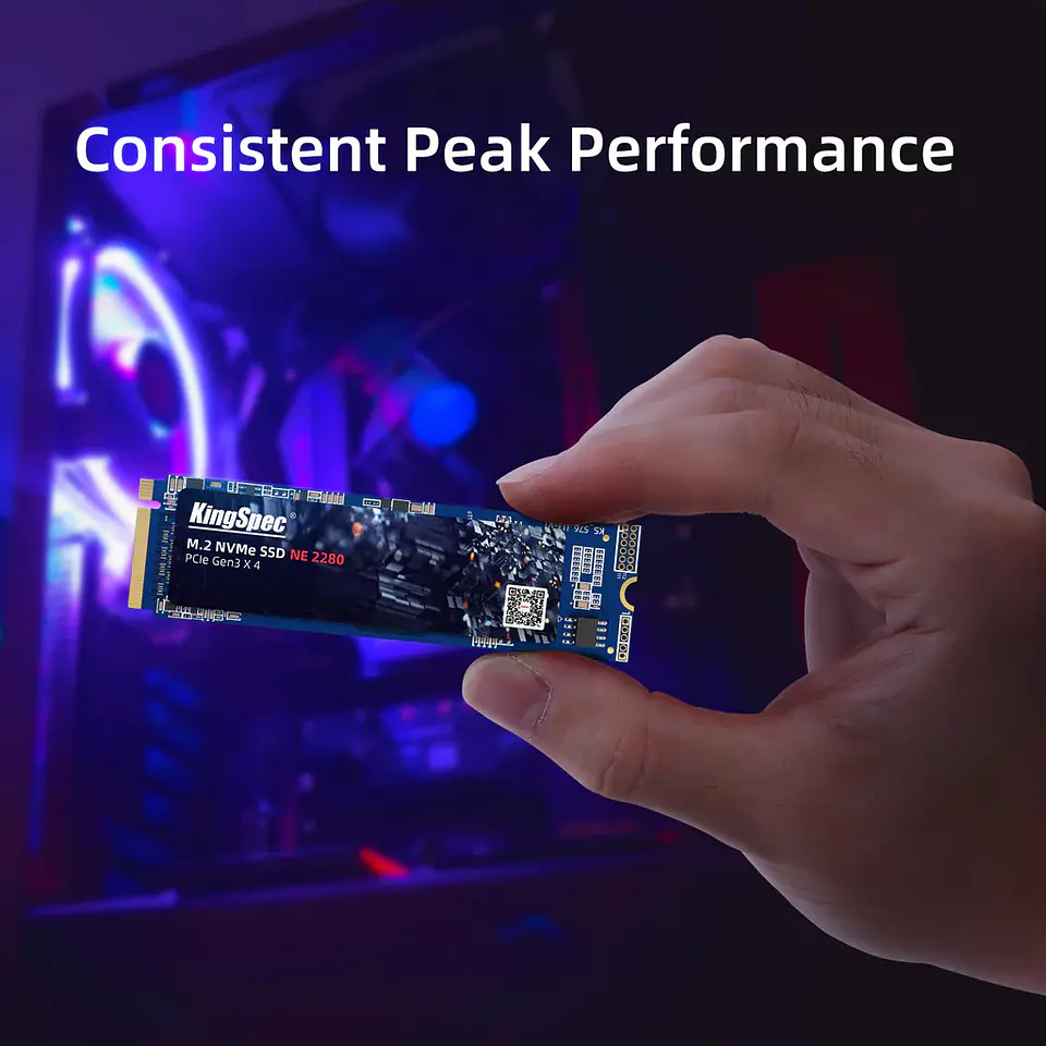 Unidad Estado Sólido KingSpec NE 256GB, PCIe 3.0, 3.200MB/s 4