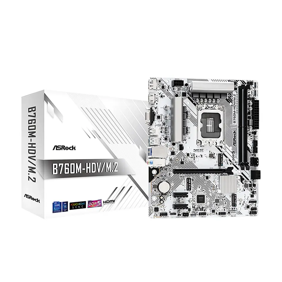 Placa Madre ASRock B760M-H/M.2 LGA1700, DDR5, PCIe 4.0, mATX 1