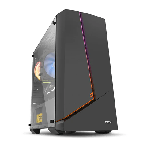Gabinete Gamer Infinity Alpha RGB (mATX, Vidrio Templado, Fan 120mm x1)
