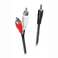 Cable Audio Plus 3.5mm Plug A Rca 1.5m (cable 2X1) - thumbnail 3