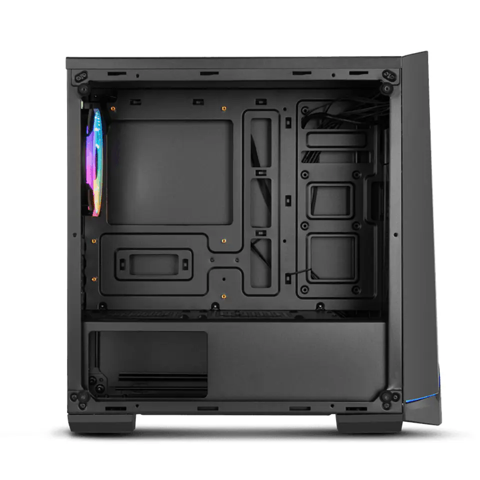 Gabinete Gamer Infinity Alpha RGB (mATX, Vidrio Templado, Fan 120mm x1) 5