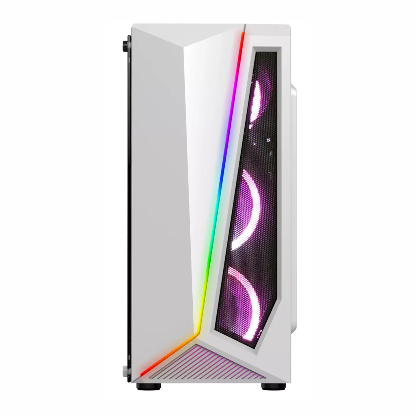 Gabinete Gamer Krisper White Vidrio Templado Atx 4