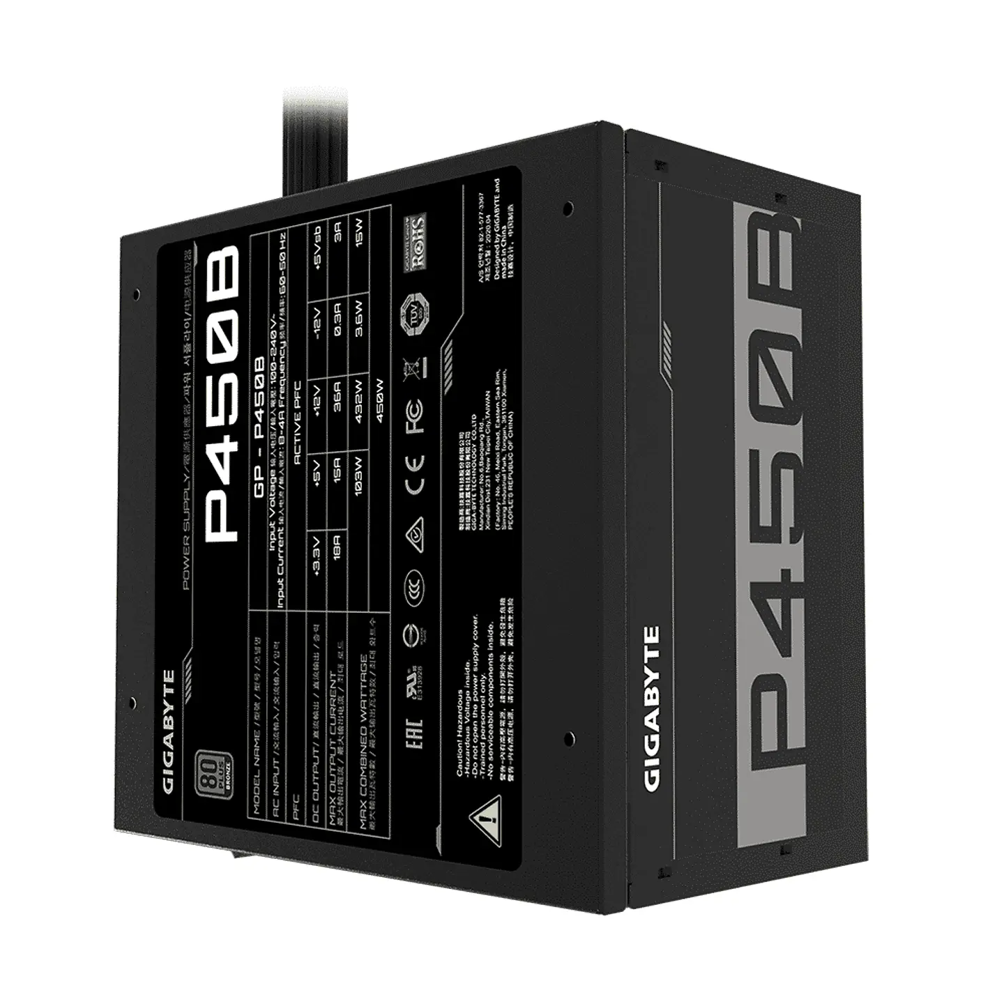 Fuente de Poder Gigabyte GP-P450B (450 W) 80PLUS Bronze 1