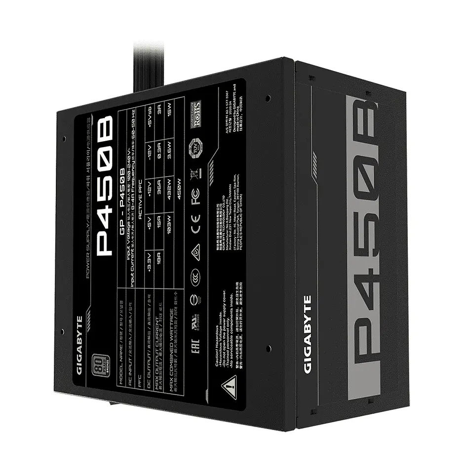 Fuente de Poder Gigabyte GP-P450B (450 W) 80PLUS Bronze 1