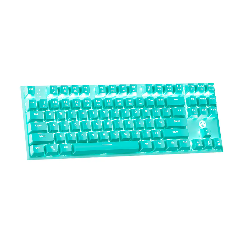 Teclado Mecánico Fantech MAXFIT87 MK856 Mint Ed, Red Switch 2