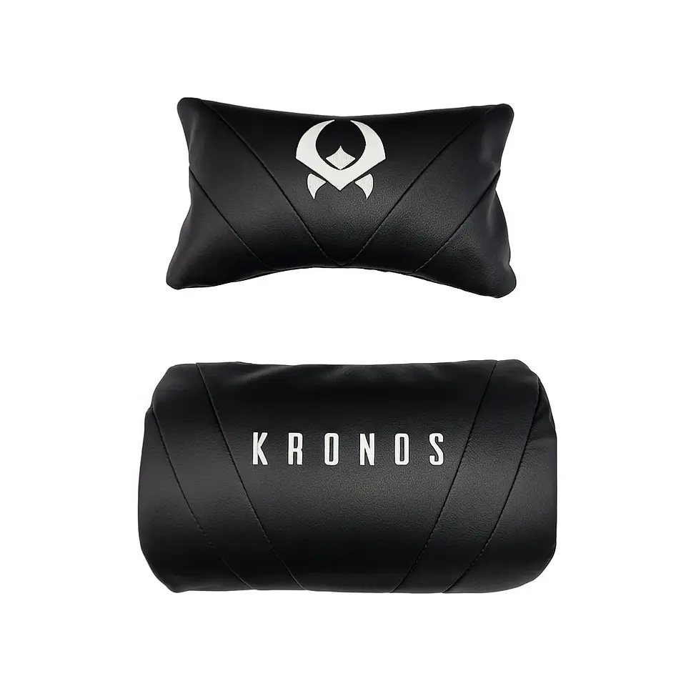 Kit Cojín Kronos Soporte Lumbar y Cervical  para Silla Gamer 1