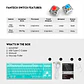 Teclado Mecánico Fantech MAXFIT87 MK856 Mint Ed, Red Switch - thumbnail 8