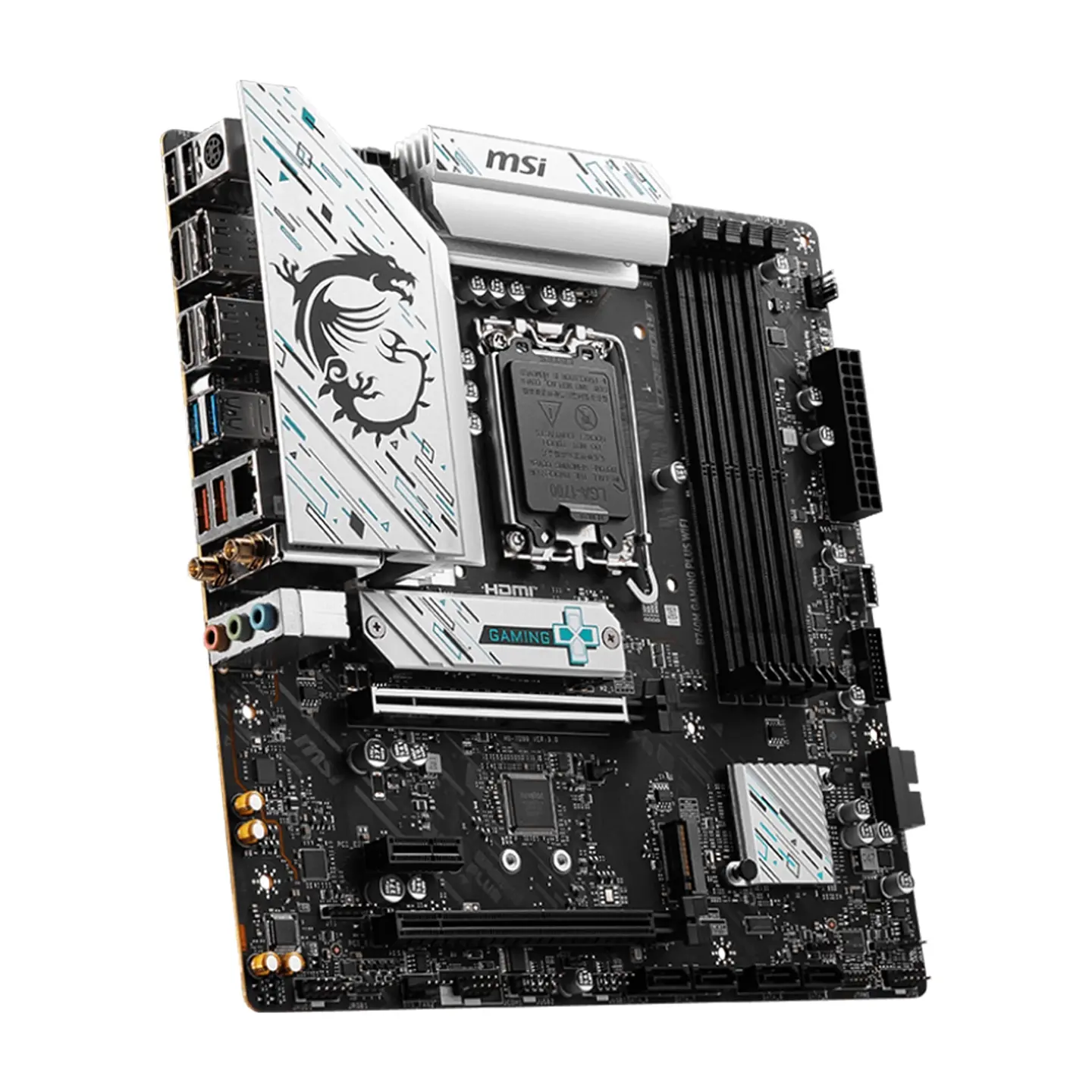 Placa Madre MSI B760M Gaming Plus Wifi LGA 1700, 4xDDR5 mATX 4