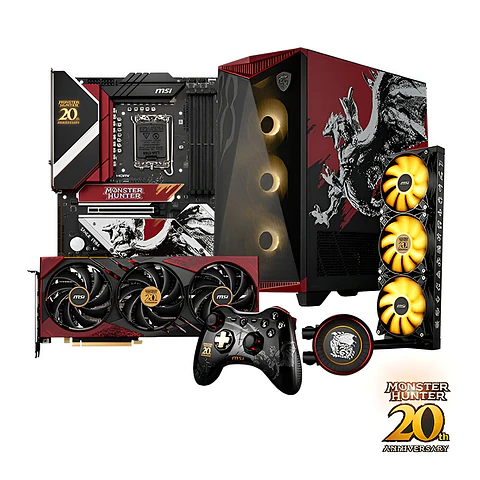 Kit MSI ensamble armado Pc Monster Hunter: Z790, RTX 4060 TI, Case EATX, AIO 360º + Joystick Regalo!