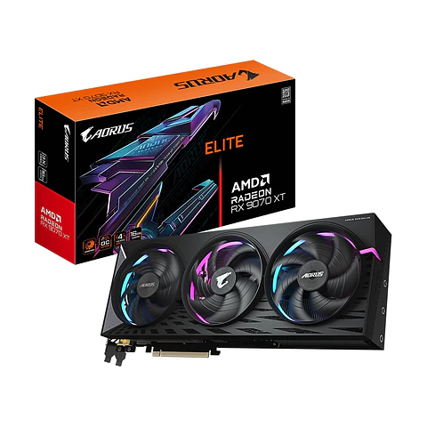 Tarjeta de Video Aorus RX 9070 XT ELITE 16G GDDR6, Pci-E 5.0