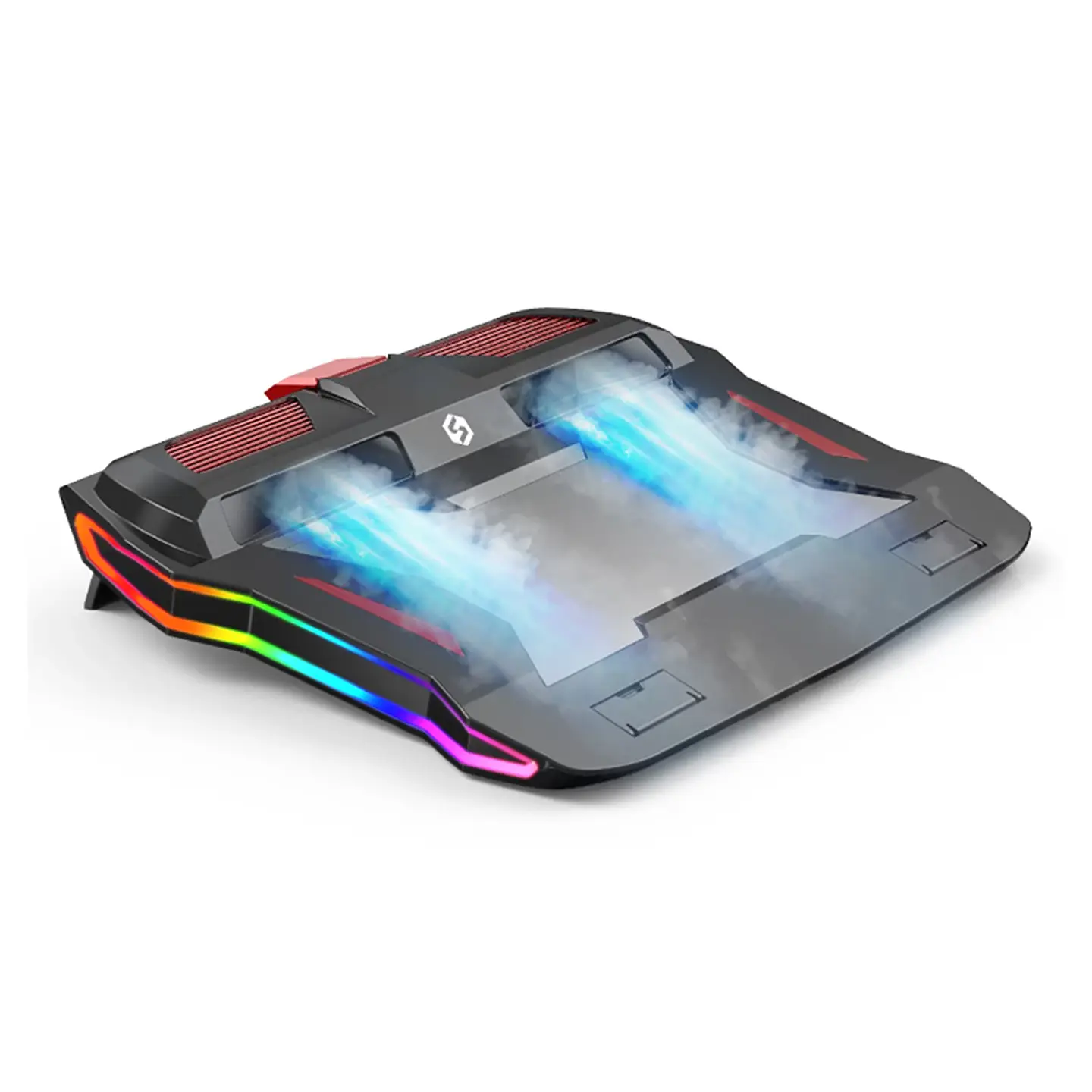 Turbo Cooler Base Ventilador Notebook Gamer RGB - ángulo ajustable 1