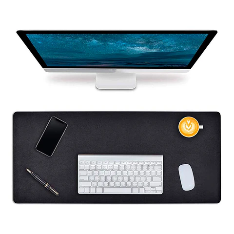 Mouse Pad Kronos XXL Borde Cosido 70x30cm Espesor 4mm, Negro