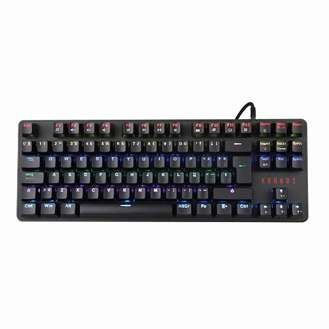 Teclado gamer mecánico Kronos Blade, conexión USB, full anti-ghosting, RGB
